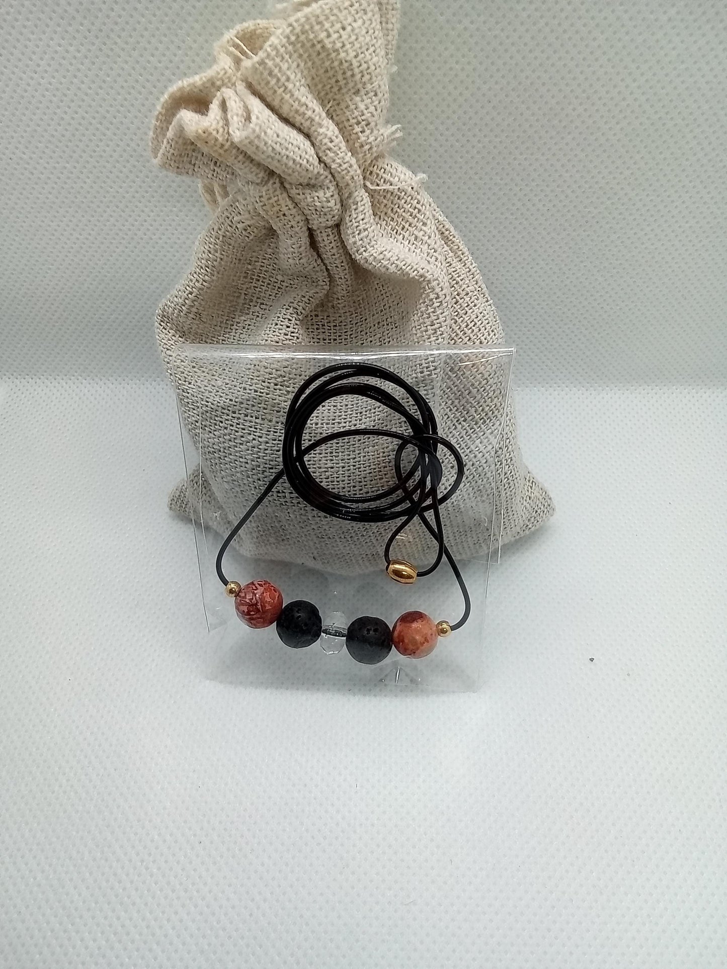 Professor Gilbert's MOSQUITO MASKETEER Gemstones Necklace! Natural Mosquito Repelling Action! Practical & Easy to Use and Wear!