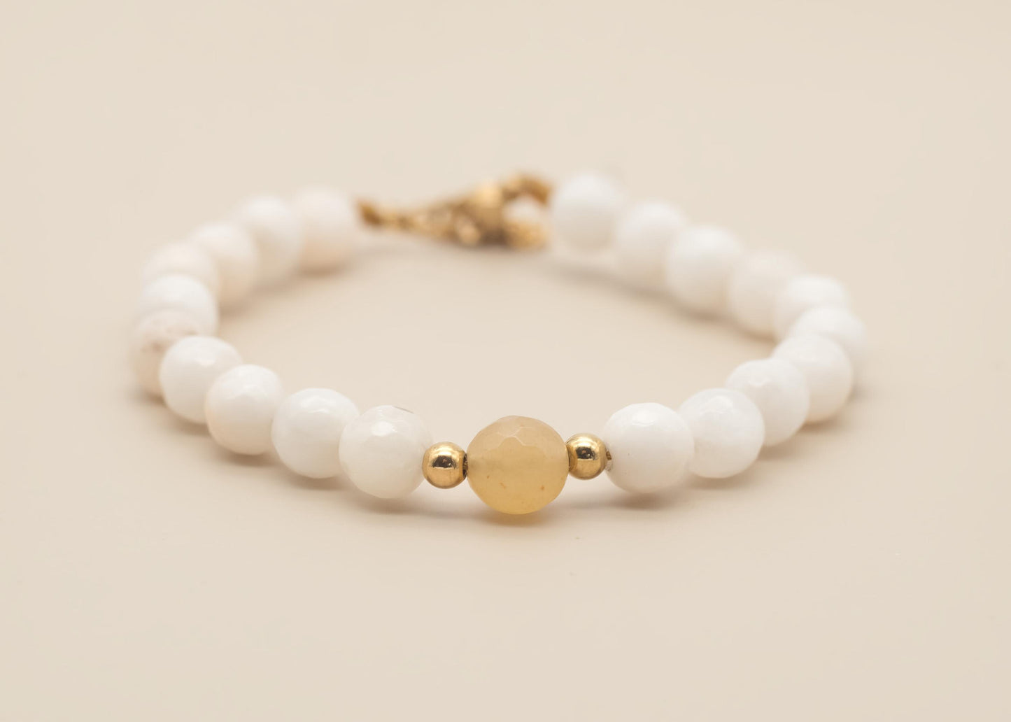 Sweat Swatter! Feel Dry and Comfy, Therapeutic 8mm Gemstone Bracelet Anklet, Adjustable Closure