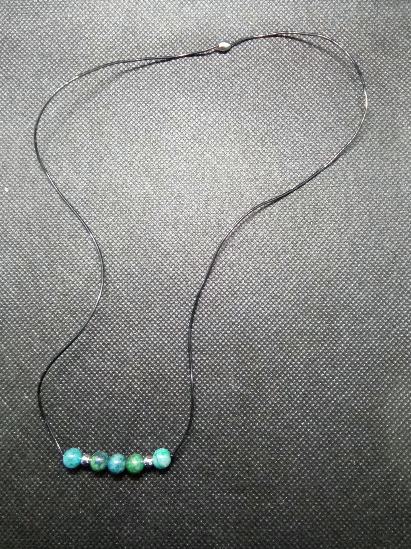 MILD and CALM! Gems to Clear Hysterical OUTBURSTS in Yourself and/or in Surrounding People, Therapeutic Gemstone Necklace, Formula G N-218