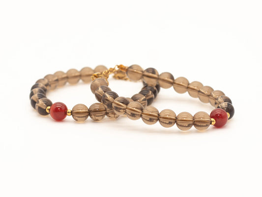 EXHAUSTION BREAKER! Gems to Infuse You with Energy in place of Lethargy, ADJUSTABLE Closure, Therapeutic 8mm Gemstone Bracelet/Anklet