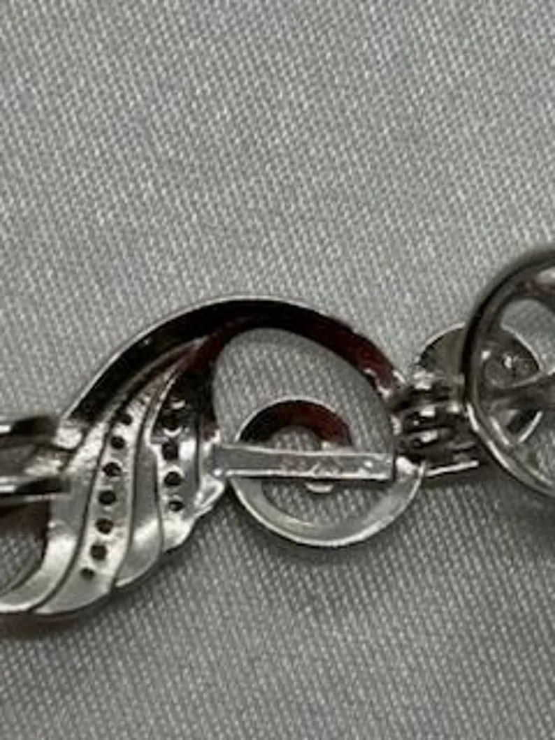 Sterling Silver Gemstone Cage Pendant • musical Note A1 • Fits 8mm Gem • White Gold Plated