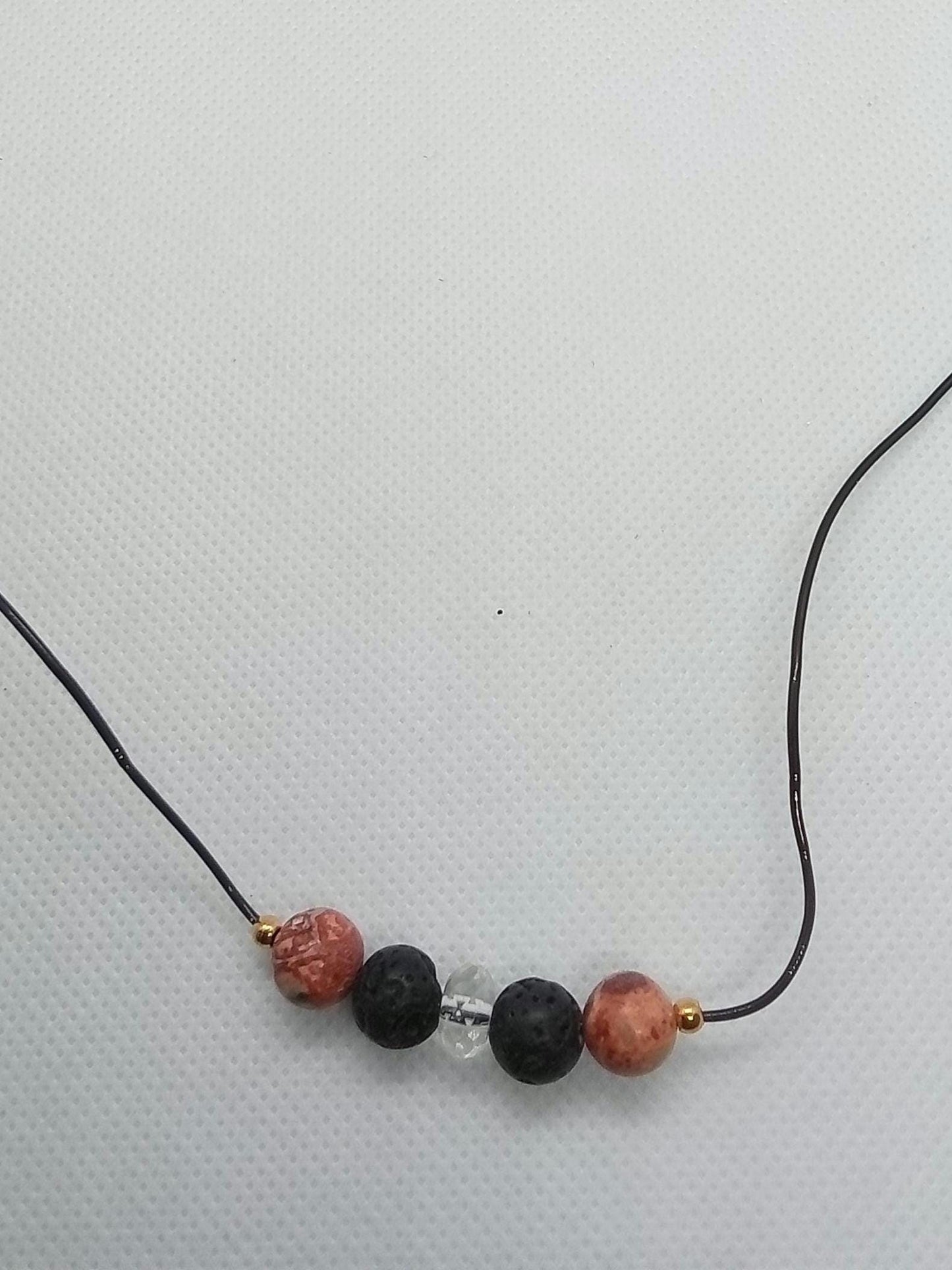 Professor Gilbert's MOSQUITO MASKETEER Gemstones Necklace! Natural Mosquito Repelling Action! Practical & Easy to Use and Wear!