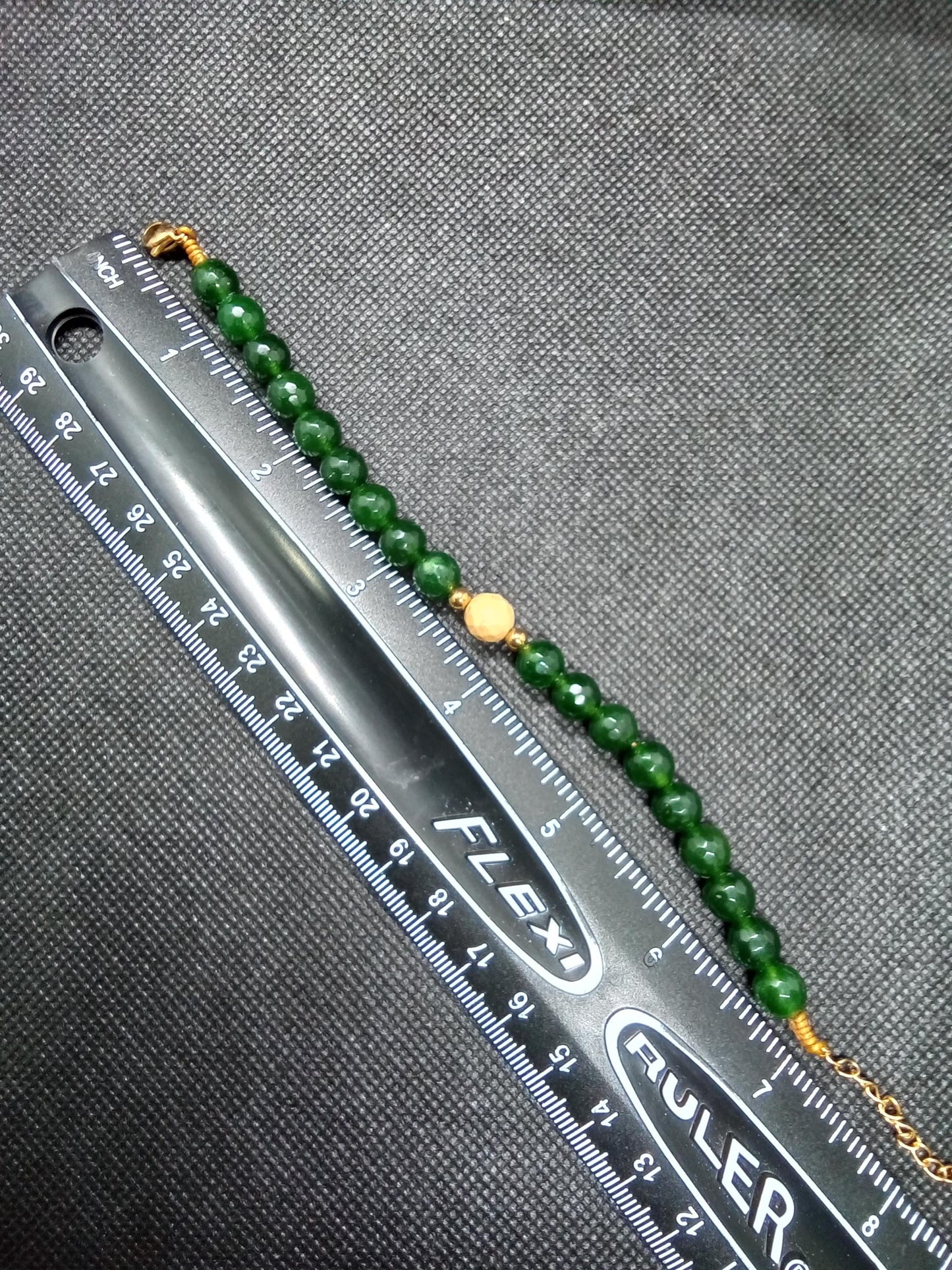 Constipation Kicker Gemstone Bracelet/Anklet • To Assist with Smoother Elimination • ADJUSTABLE Closure • Therapeutic 8mm • Formula GB-536