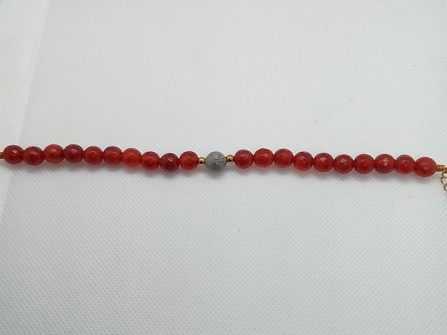 PANCREAS PERK-UP! Gems to Support Pancreatic System and Prevent Diabetes, Adjustable Closure, Therapeutic 8mm Gemstone Bracelet/Anklet