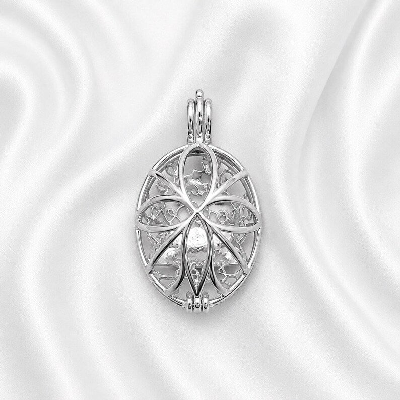 Sterling Silver Best Mom Ever Gem Cage Pendant Necklace • 925 Silver Birthstone Cage • Mother's Day Gift for Mom • Keepsake Jewelry