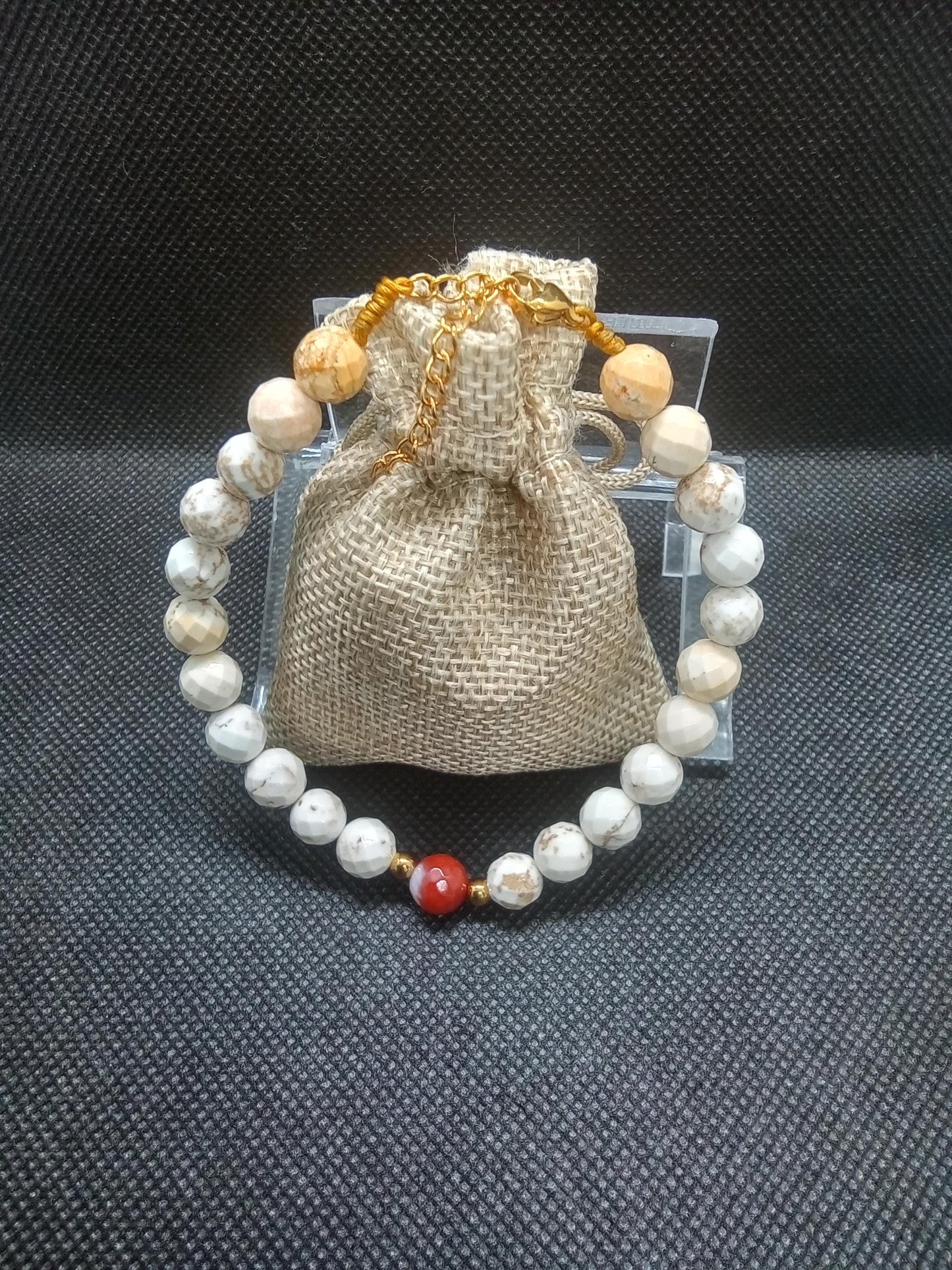 STRONGER BONES & TEETH! Gems to Assist with Strengthening Bone/Teeth Structure, Adjustable Closure,  Therapeutic 8mm Gems Bracelet/ Anklet