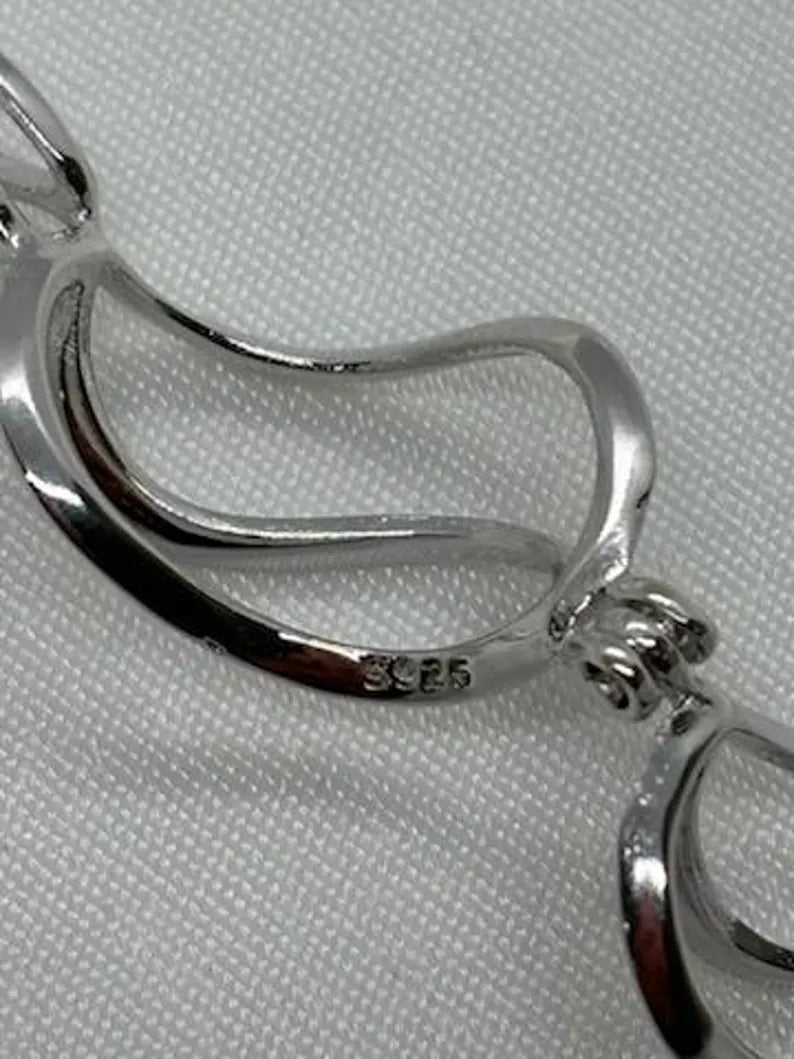 Sterling Silver Gemstone Cage Pendant • Classic Twist • Fits 10mm Gem • Interchangeable Necklace • White Gold Plated