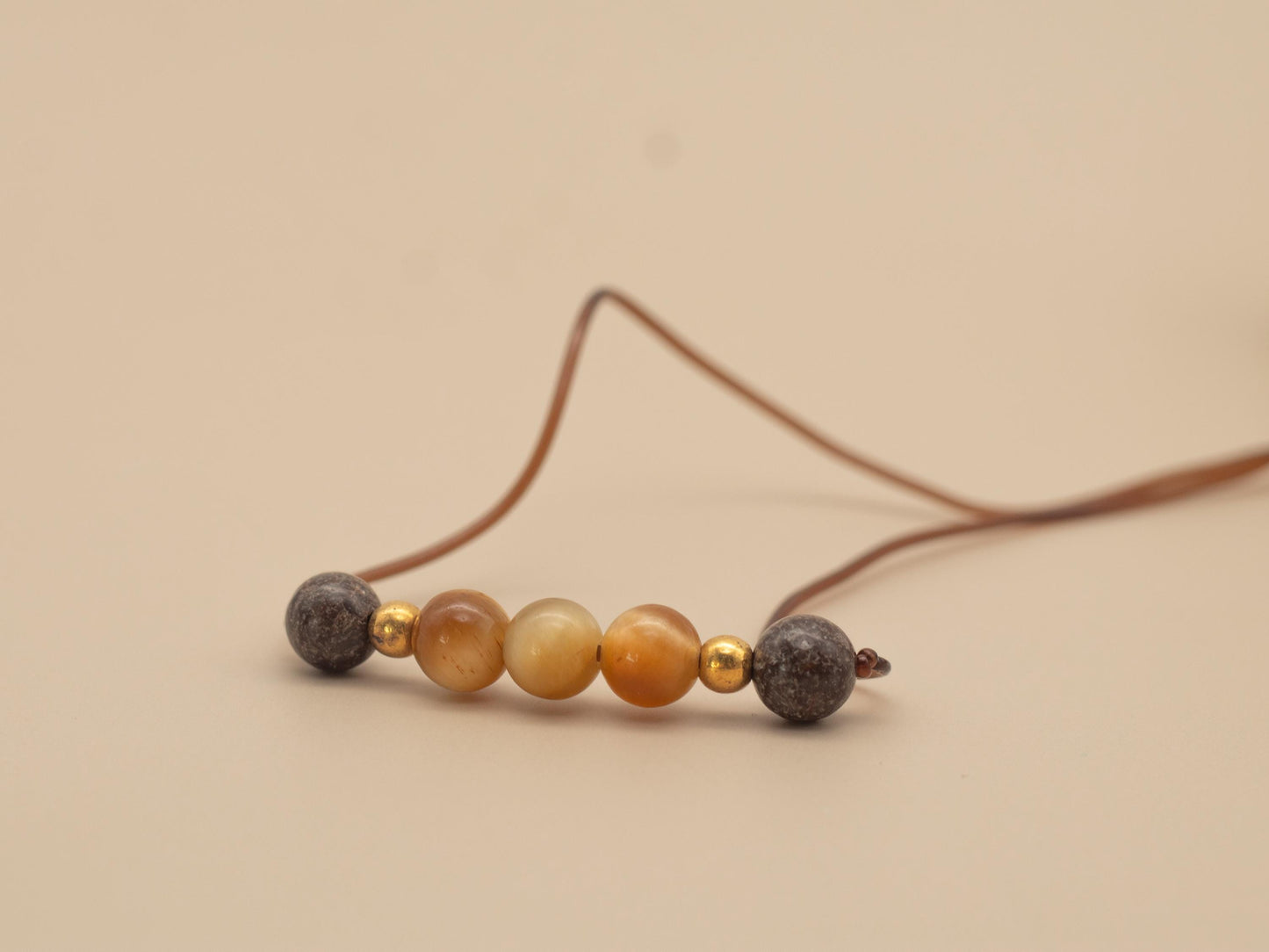 Seasonal Allergies Gemstone Necklace: Yellow Apatite & Jasper