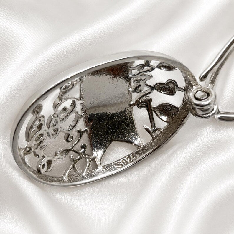 Sterling Silver Best Mom Ever Gem Cage Pendant Necklace • 925 Silver Birthstone Cage • Mother's Day Gift for Mom • Keepsake Jewelry