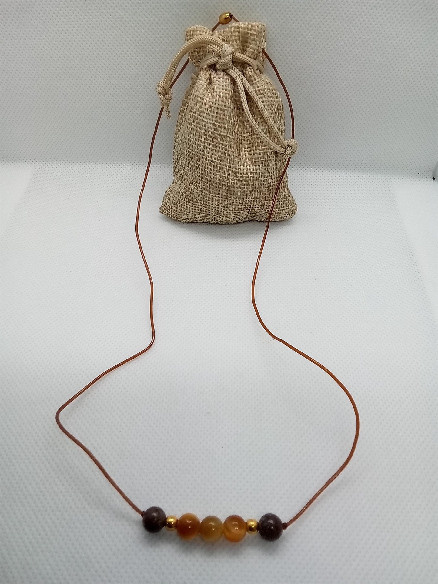 Seasonal Allergies Gemstone Necklace: Yellow Apatite & Jasper