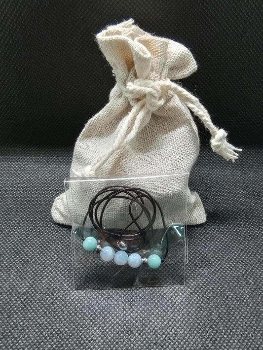 BE HEARD! Gems to Strengthen VOICE in Speakers/Leaders/Teachers/Orators, Therapeutic Gemstone Necklace, Formula G N-205