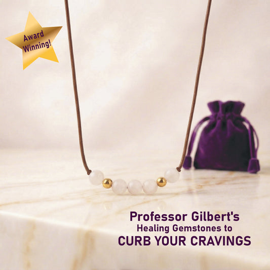 CURB YOUR CRAVINGS Gemstone Necklace • Peace Agate Chalcedony