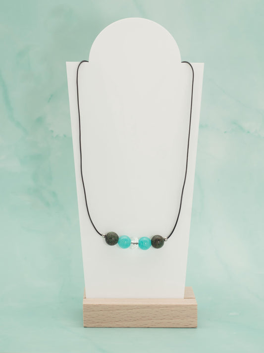 Professor Gilbert's Healing Gemstones for CONGESTION! Therapeutic Gems Necklace that Really WORKS! Practical & Easy to Use and Wear!