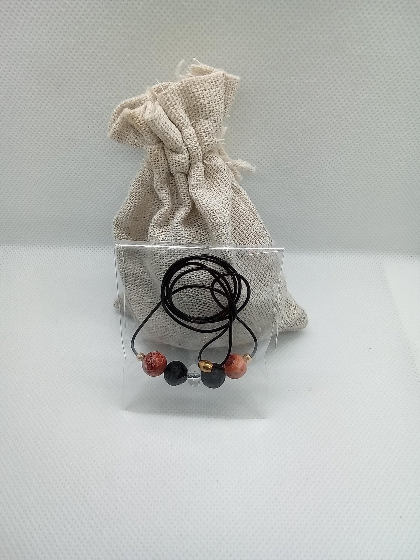 Professor Gilbert's MOSQUITO MASKETEER Gemstones Necklace! Natural Mosquito Repelling Action! Practical & Easy to Use and Wear!