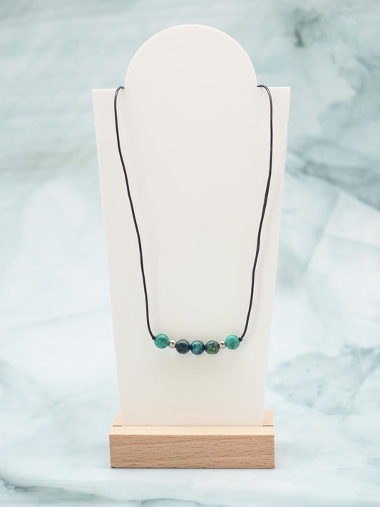 MILD and CALM! Gems to Clear Hysterical OUTBURSTS in Yourself and/or in Surrounding People, Therapeutic Gemstone Necklace, Formula G N-218