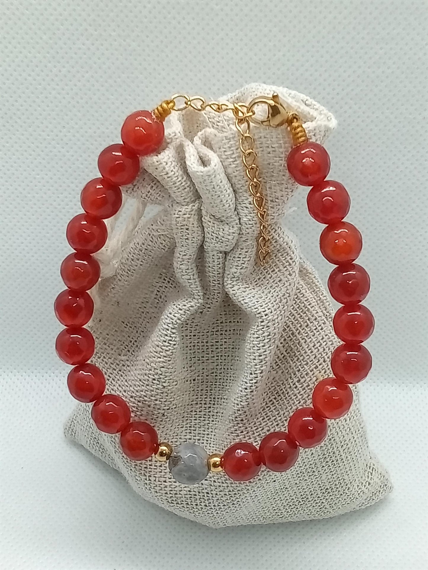 PANCREAS PERK-UP! Gems to Support Pancreatic System and Prevent Diabetes, Adjustable Closure, Therapeutic 8mm Gemstone Bracelet/Anklet