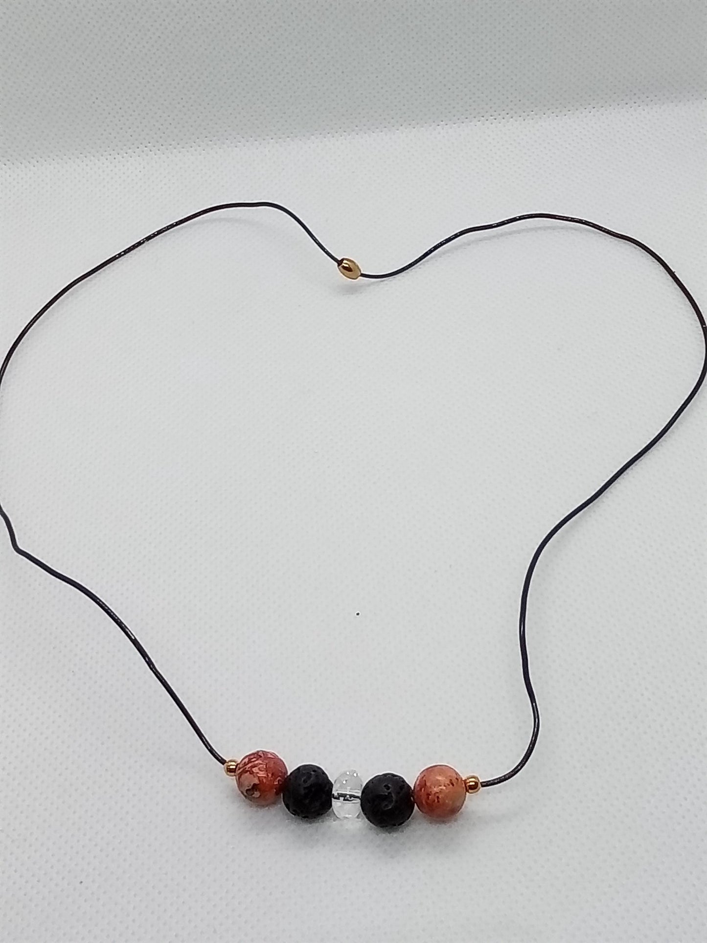 Professor Gilbert's MOSQUITO MASKETEER Gemstones Necklace! Natural Mosquito Repelling Action! Practical & Easy to Use and Wear!